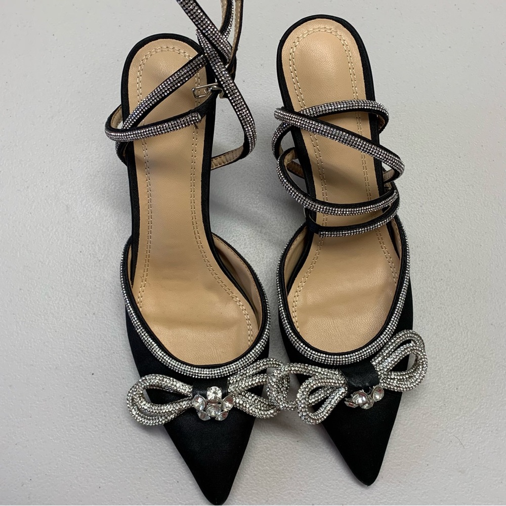 Black Strappy Heels size 11